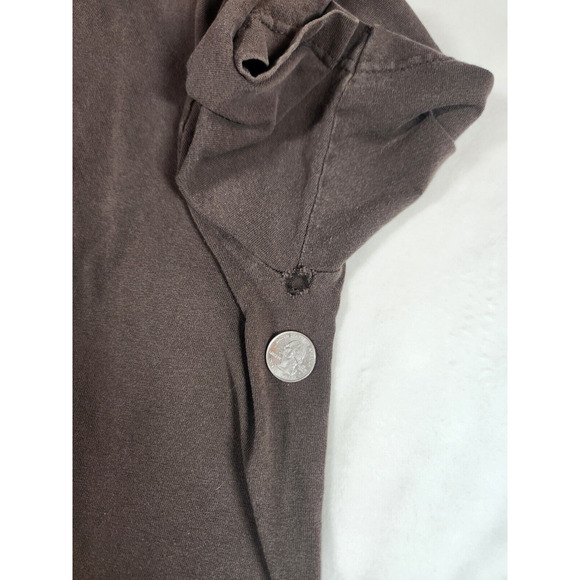 Sz L Y2K DC Shoes Co Tshirt Brown Logo Short Sleeve Skate Tee Size Large Vtg - Picture 10 of 11